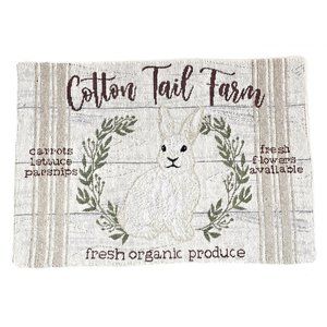 Easter Bunny Cotton Tail Farm Fabric Placemats (Set of 4)